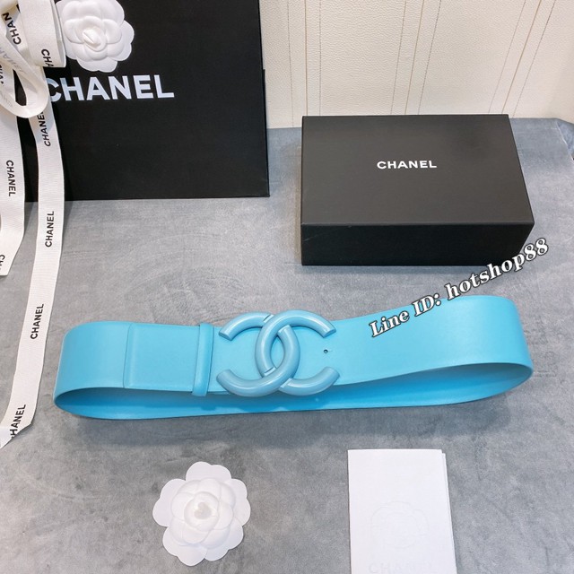 Chanel經典款女士皮帶 香奈兒cc烤漆logo扣雙面可用小牛皮腰帶  jjp1149